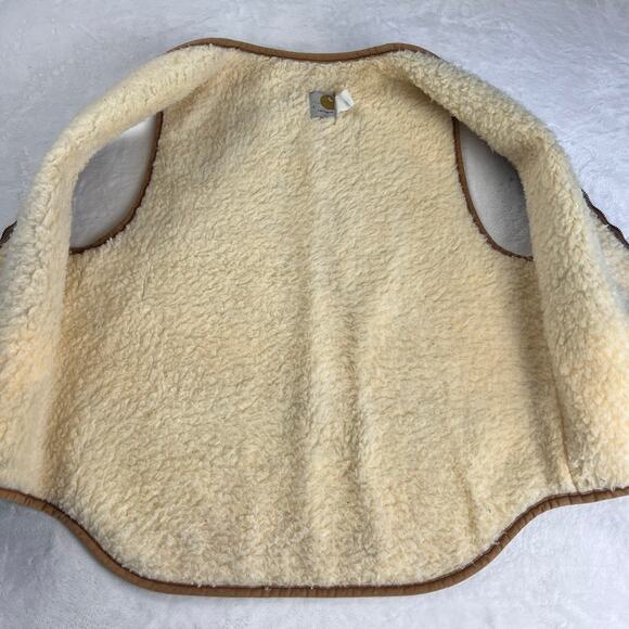 Carhartt Vintage Sherpa Lined men’s Vest 6SV 1983 Workwear Size Large - Picture 3 of 10